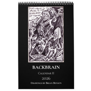 Calendário Backbrain II 2026 (Página Única, Médio)