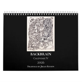 Calendário Backbrain IV 2026 Dupla-página