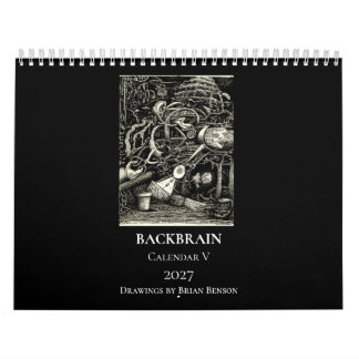 Calendário Backbrain V, 2027, Dupla Página, Médio