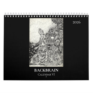 Calendário Backbrain VI, 2026, Dupla Página