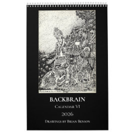 Calendário Backbrain VI, 2026, Página Única