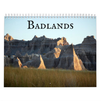 Calendário Badlands of South Dakota