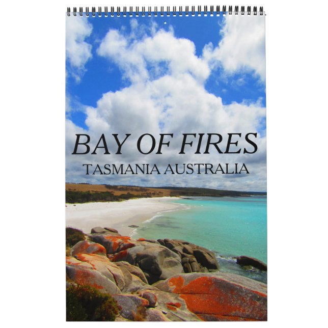 Calendário Baía de Fires Tasmânia (Capa)