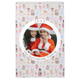 Calendário Balé Nutcracker Foto de Natal Pastel