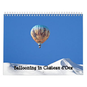 Calendário Balonismo em Château d'Oex