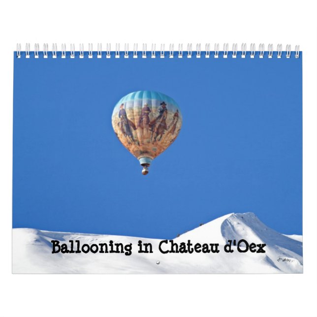 Calendário Balonismo em Château d'Oex (Capa)