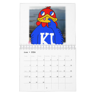 Calendário banana jayhawk
