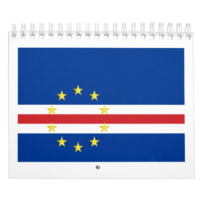 Calendário Bandeira De Cabo Verde (Capa)
