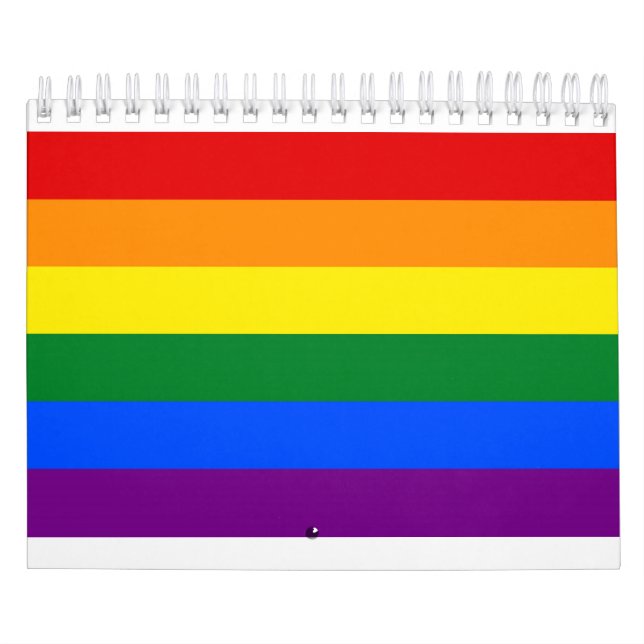 Calendário Bandeira do orgulho gay do arco-íris (Capa)