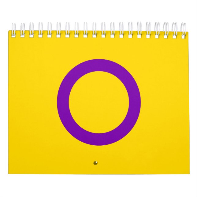 Calendário Bandeira do Orgulho Intersexo (Capa)