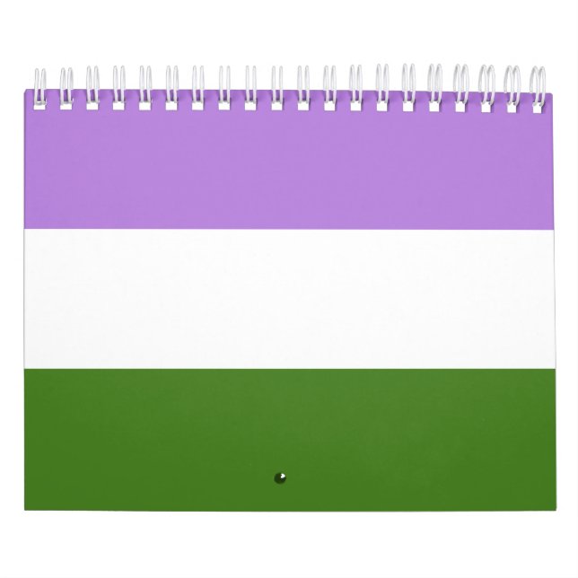 Calendário Bandeira do Orgulho Queer (Capa)