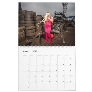 Calendário Barbara 2022 Calendar Scrapyard, por Evija Laivina
