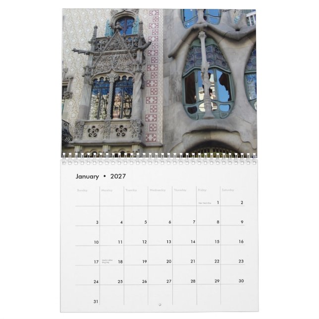 Calendário Barcelona (Jan 2027)