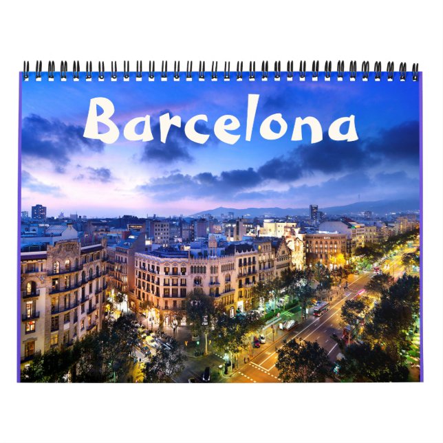Calendário Barcelona - Espanha - (Capa)