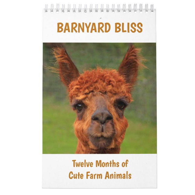 Calendário Barnyard Bliss Fazenda Animal (Capa)