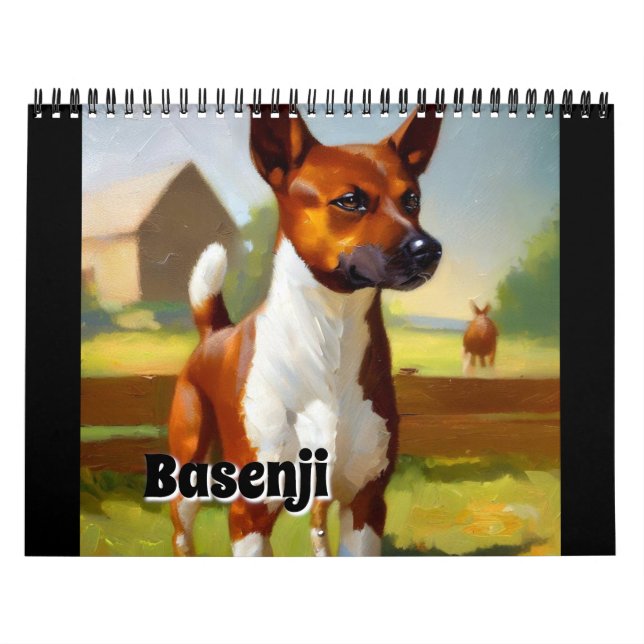 Calendário Basenji Dog (Capa)