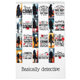 Calendário Basicamente detetive