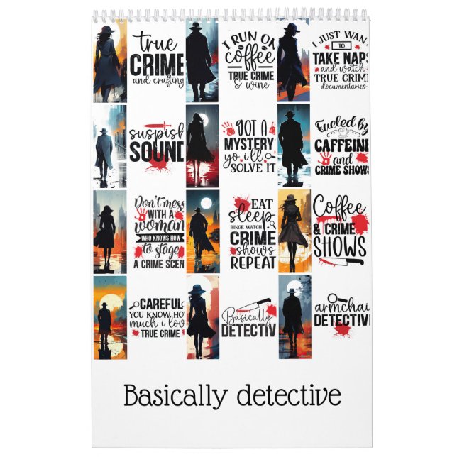 Calendário Basicamente detetive (Capa)