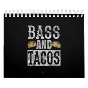 Calendário Bass E Tacos Engraçados Taco Bass Guitarra