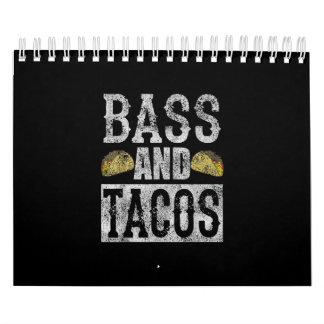 Calendário Bass E Tacos Engraçados Taco Bass Guitarra