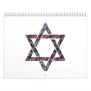 Calendário batik da estrela