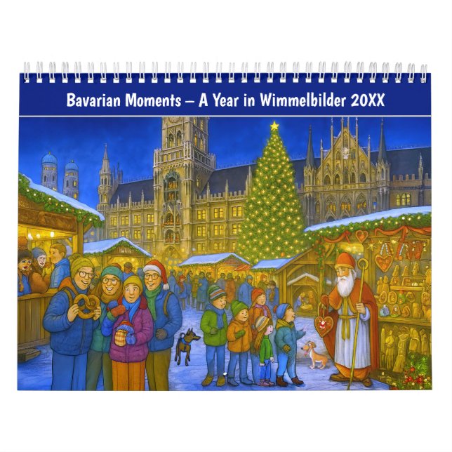 Calendário Bavarian Moments – A Year in Wimmelbilder (Capa)