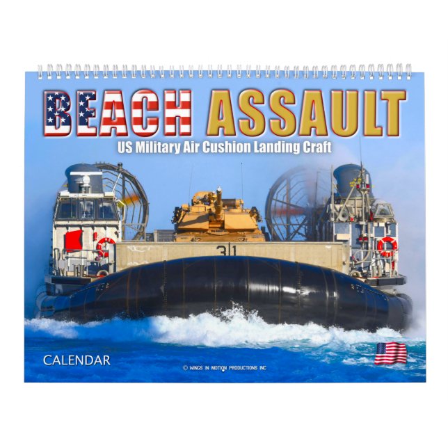 Calendário BEACH ASSAULT - Artesanato de embarque na almofada (Capa)