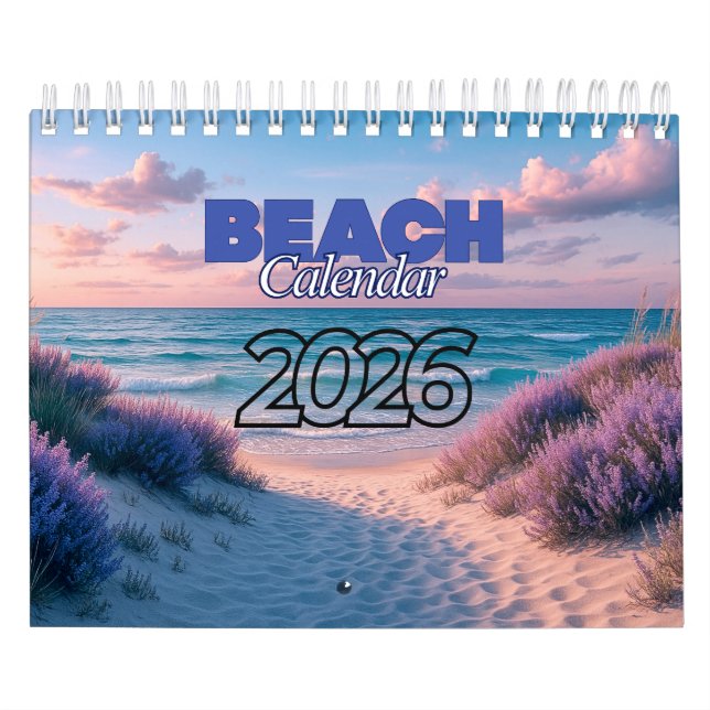 Calendário Beach Calendar 2026 (Capa)