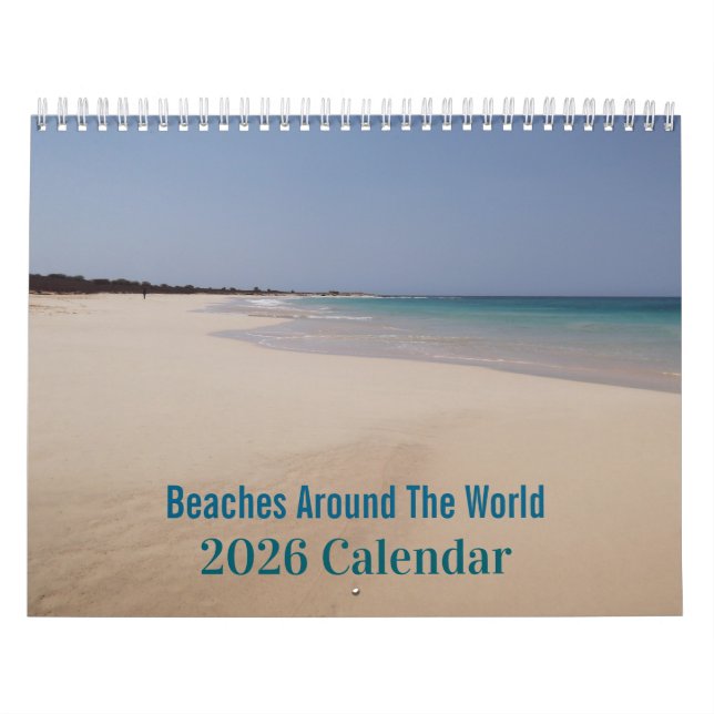 Calendário Beaches Around The World 2026 Calendar (Capa)