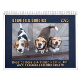 Calendário Beagles e Amigos 2026