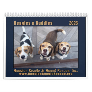 Calendário Beagles e Amigos 2026