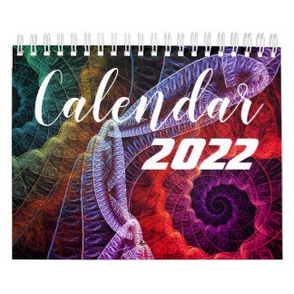 Calendário Beautiful Calendar 2022 with Fractal Art