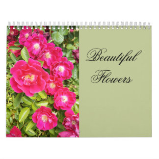 Calendário Beautiful Flowers Floral Calendar