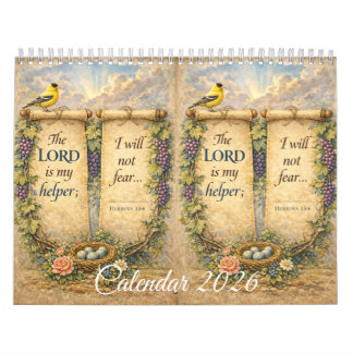 Calendário Beautiful Wall Calendar with Scripture