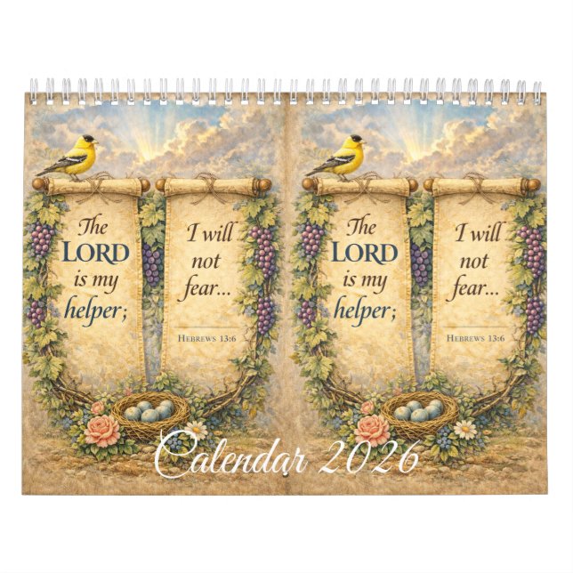 Calendário Beautiful Wall Calendar with Scripture (Capa)