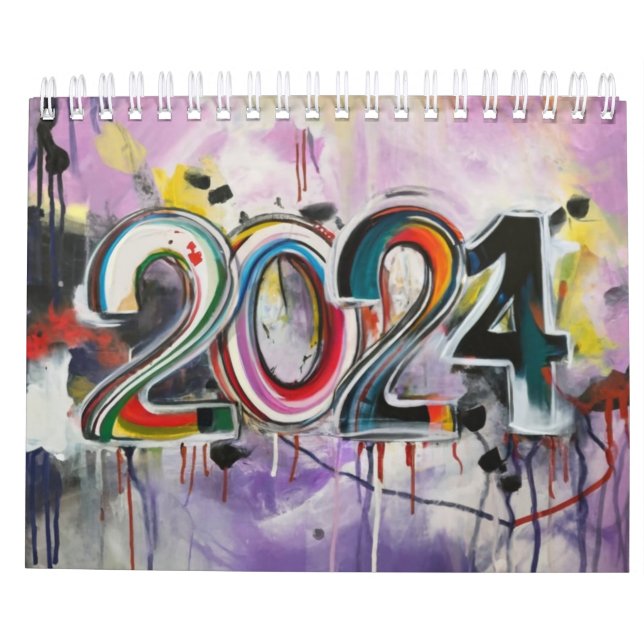 Calendário Beauty Calendar 2024: A Fusion of (Art and AI) (Verso)