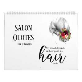 Calendário Beauty Salon Hairdresser Hairstylist