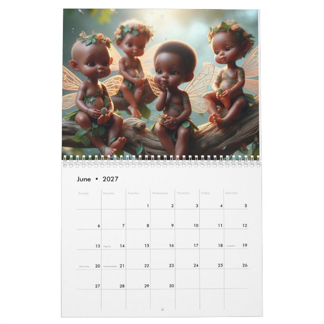 Calendário Bebê Fairies 2024 (Jun 2027)