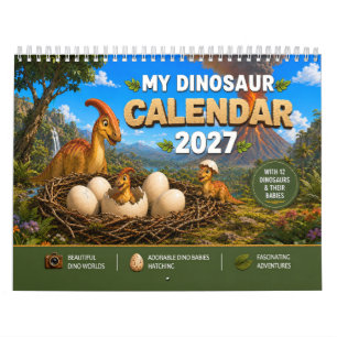 Calendário Bebês Dinossauros Eclodindo – Mundo Pré-Histórico