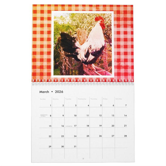 Calendário Becky's Farmhouse Calendar Photography (Mar 2026)