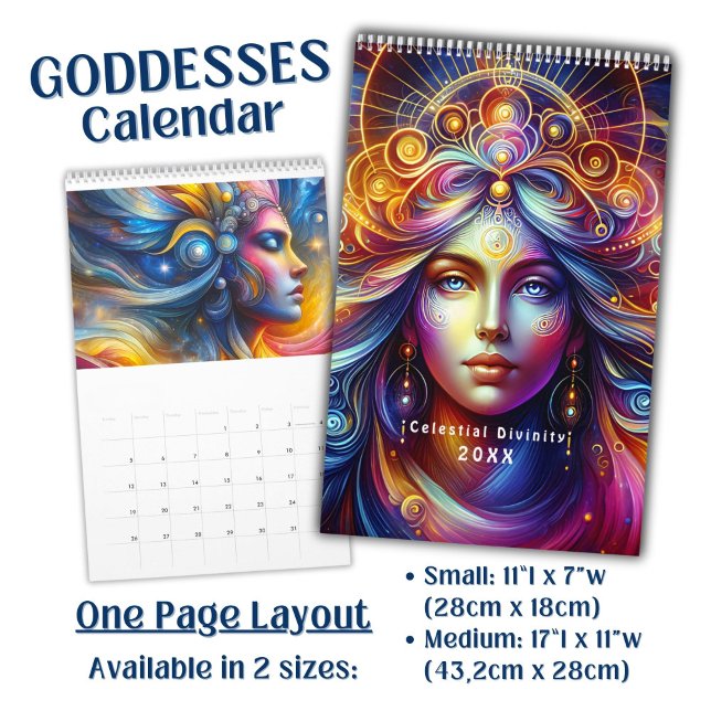 Calendário Bela Arte da Deusa Celestial -  (Criador carregado)