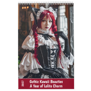 Calendário Belaços Góticos Kawaii – Um Ano de Charme Lolita