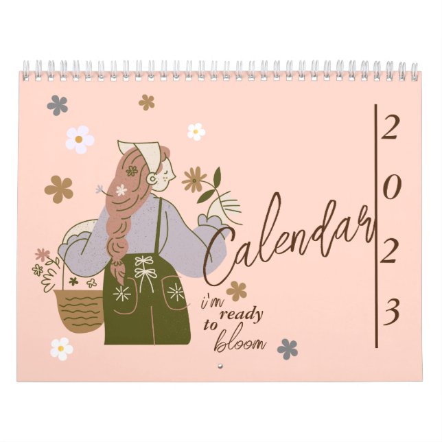 Calendário belas afirmações estéticas elegantes de 2025 (Capa)