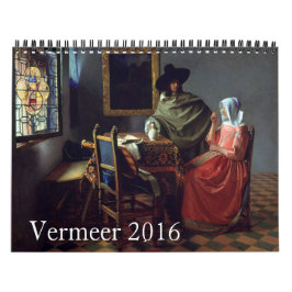 Calendário Belas artes de Vermeer