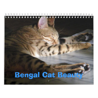 Calendário Beleza do gato de Bengal
