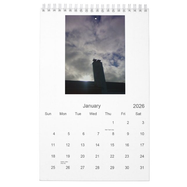 Calendário Beleza do paragem do autocarro - uma prática da (Jan 2026)