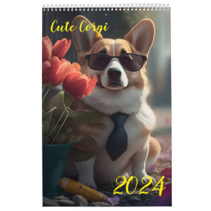 Calendário Belo Corgi. 2024