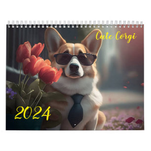Calendário Belo Corgi. 2024