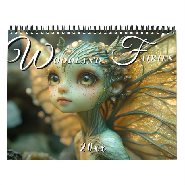 Calendário Belo Elegante Fairies (Capa)