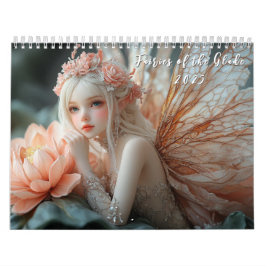 Calendário Belo Porcelain Fairies Glass Elegante